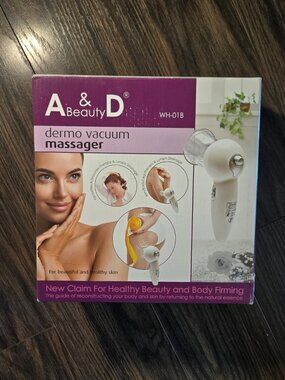 A & D Dermo Vacuum Massager w/ Suction Cups NEW IN BOX